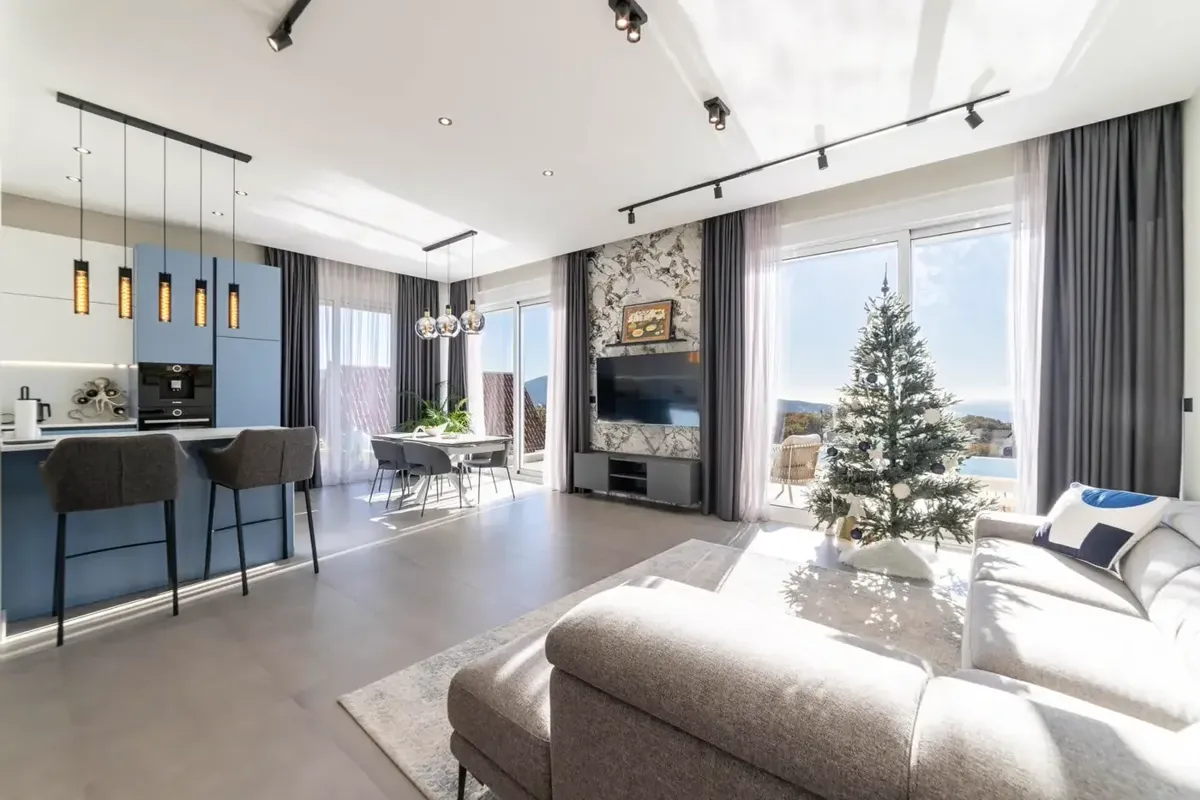 Modern four-bedroom villa with pool and panoramic sea view, Podi, Herceg Novi — property view 4