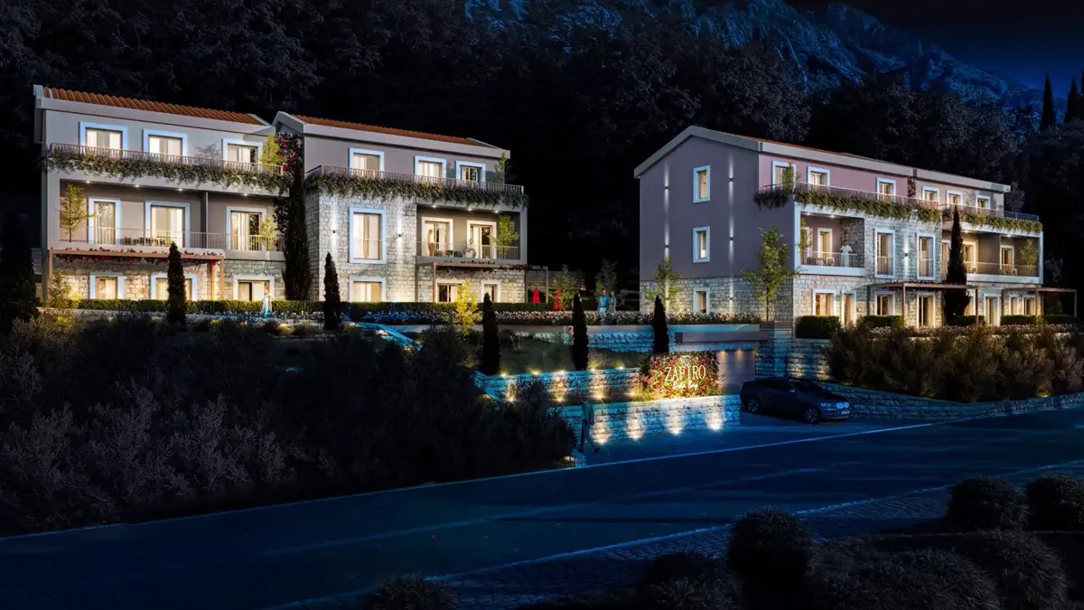 Residential complex with swimming pool, Ljuta, Kotor — property view 6