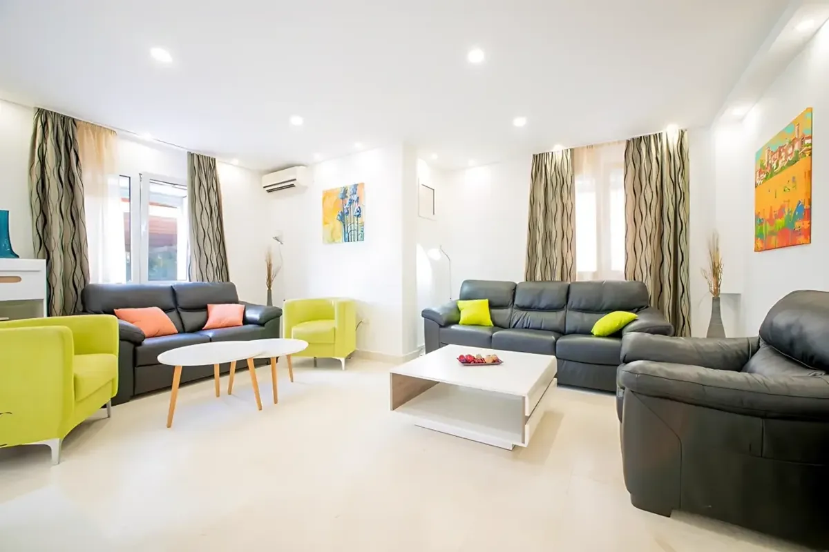 New villa with pool and open sea view, Stoliv — property view 4
