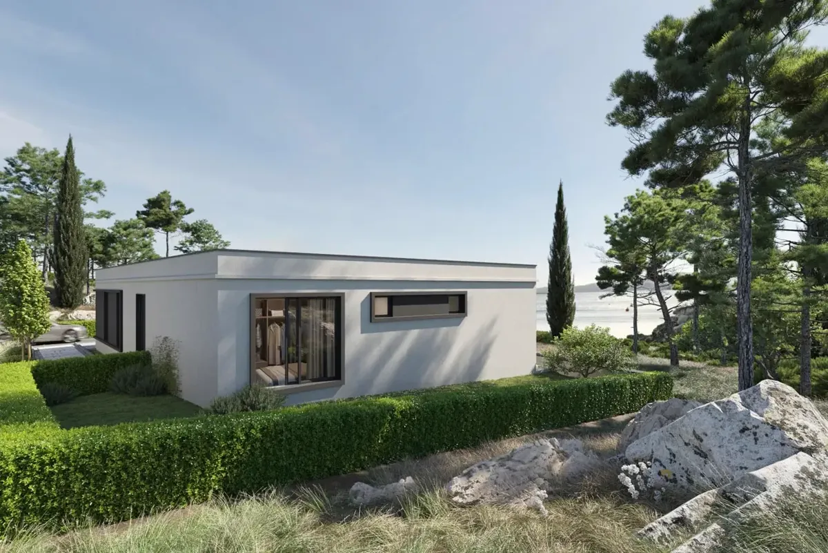 Modern villa with pool and sea view, Krimovica, Kotor — property view 2