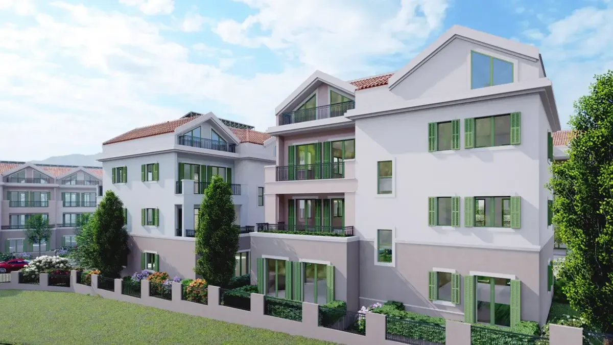 One bedroom apartment in the new residential complex Mrcevac, Tivat — property view 3