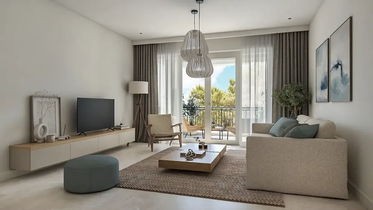 Two-room apartment in the Central area, Luštica Bay — property view 4
