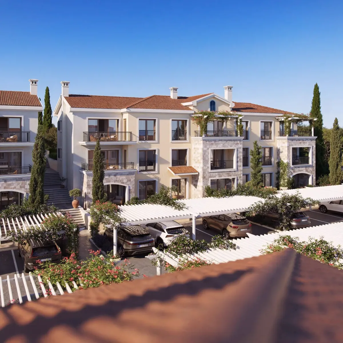 One-bedroom apartment with sea view, Central area, Tivat — property view 5
