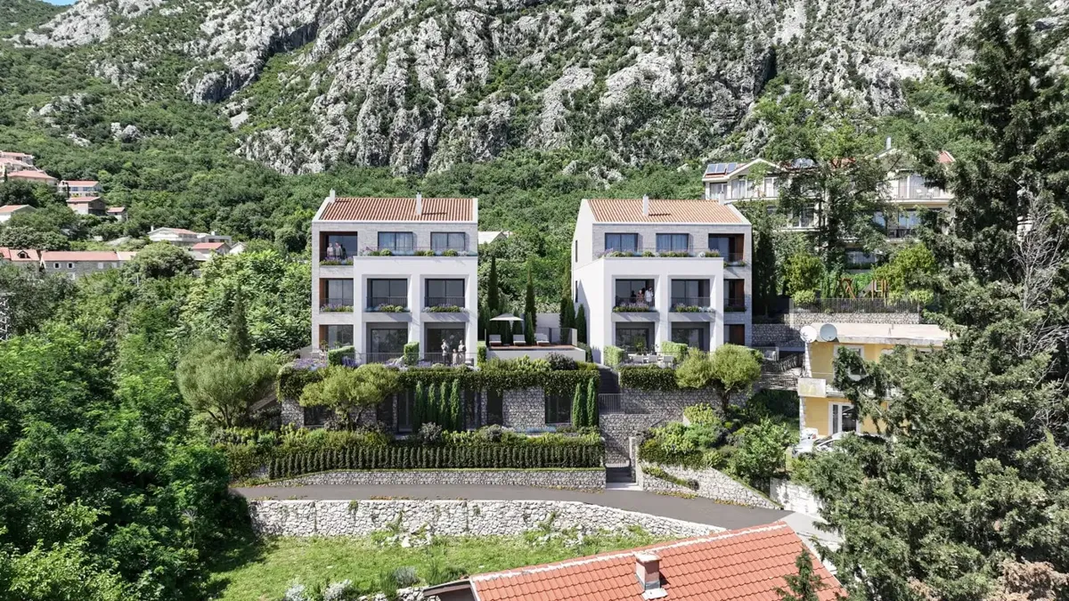 Studio apartment in a new building with a sea view, Orahovac, Kotor — property view 3