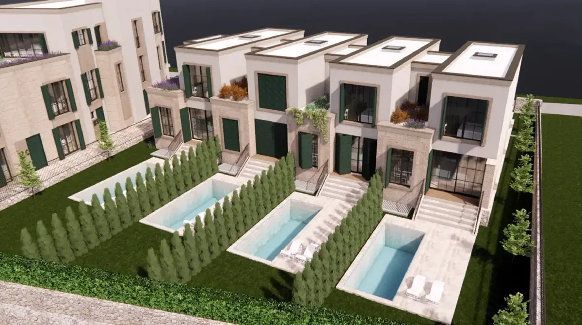Three-bedroom house in a private complex, Donja Lastva, Tivat — property view 2