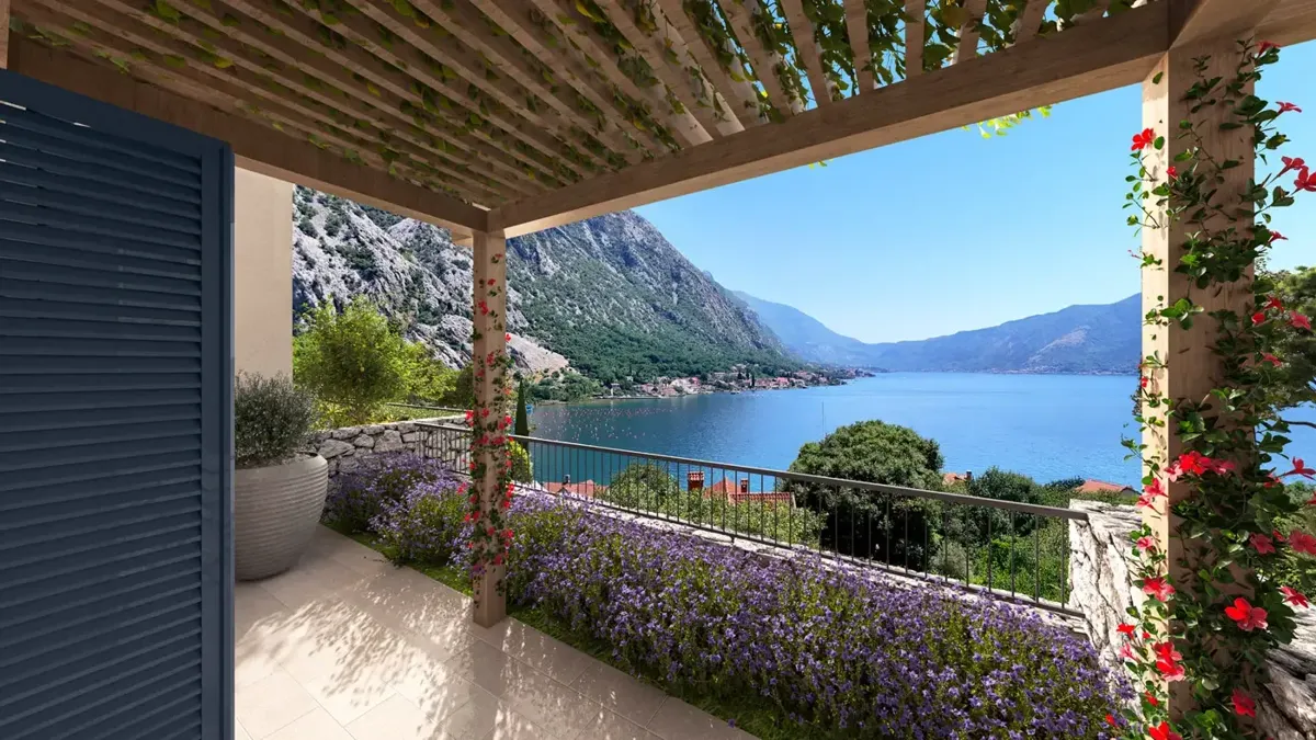 One-bedroom apartment in the new Orahovac residential complex, Kotor — property view 4