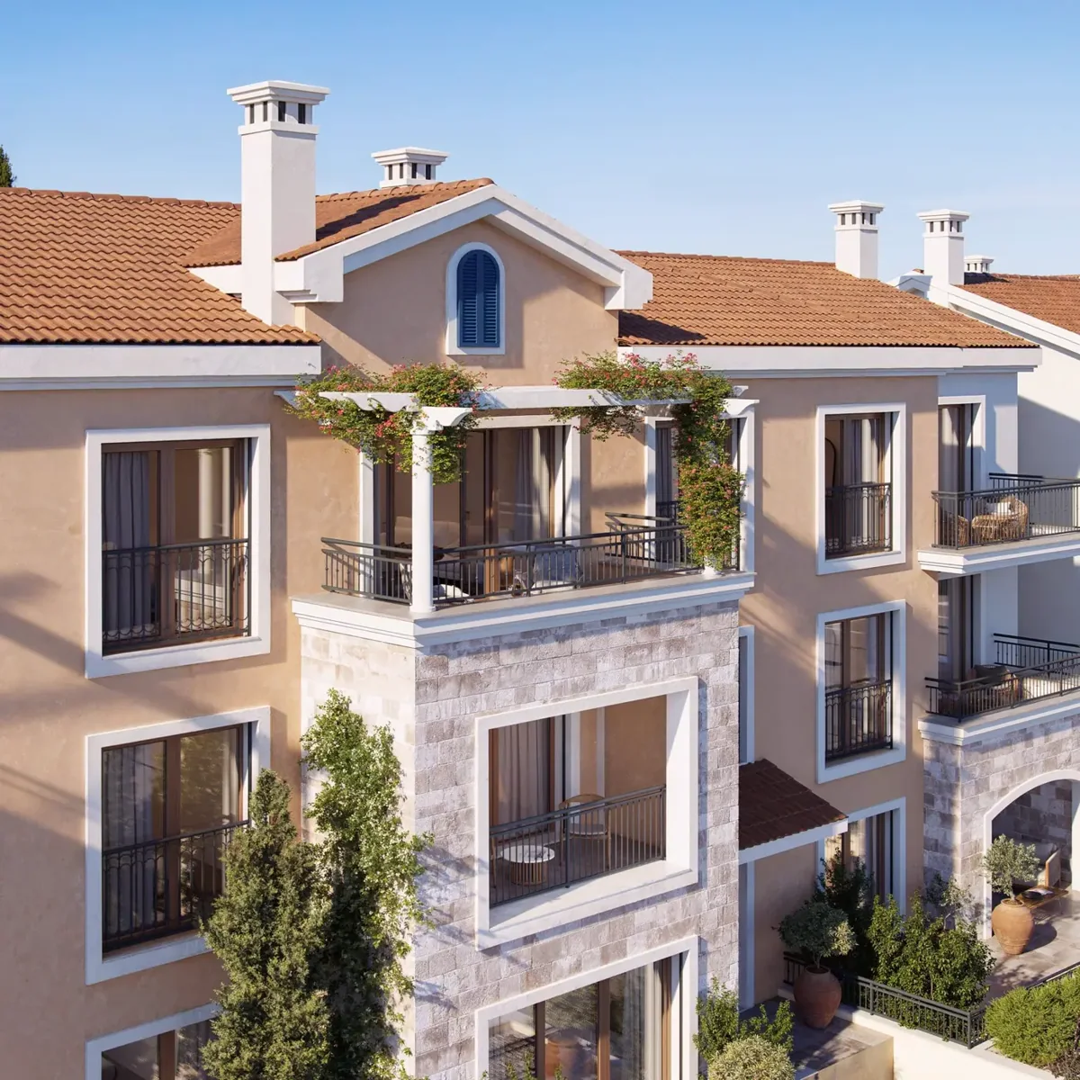 One-bedroom apartment with sea view, Central area, Tivat — property view 3