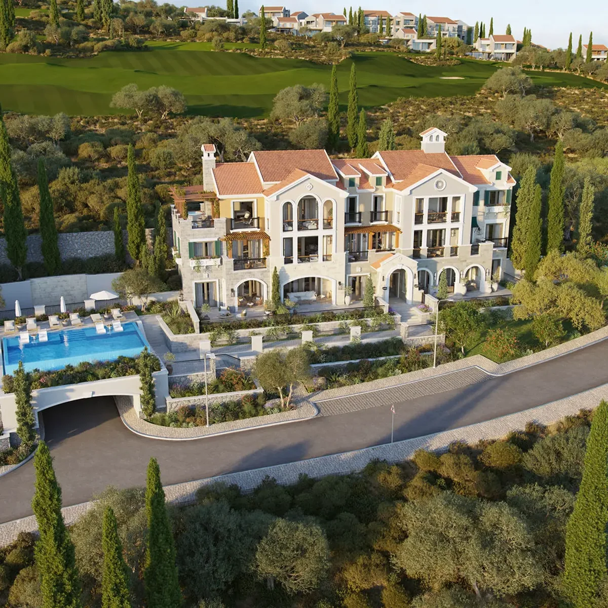 Studio apartment in Horizon settlement, Luštica Bay — property view 4