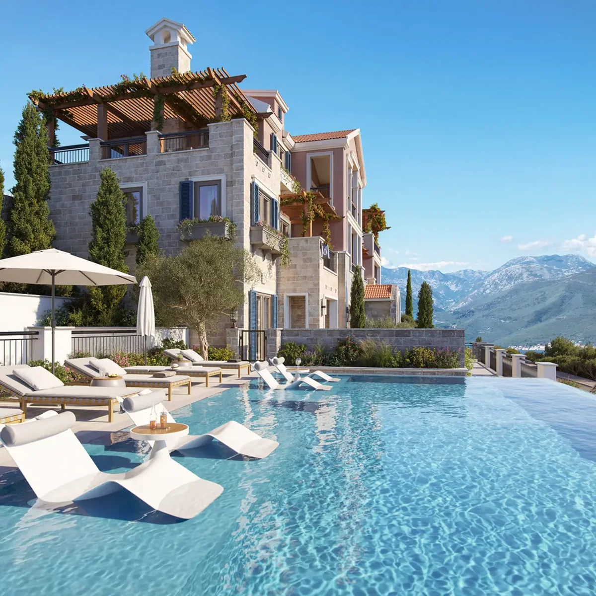 Studio apartment in Horizon settlement, Luštica Bay — property view 2