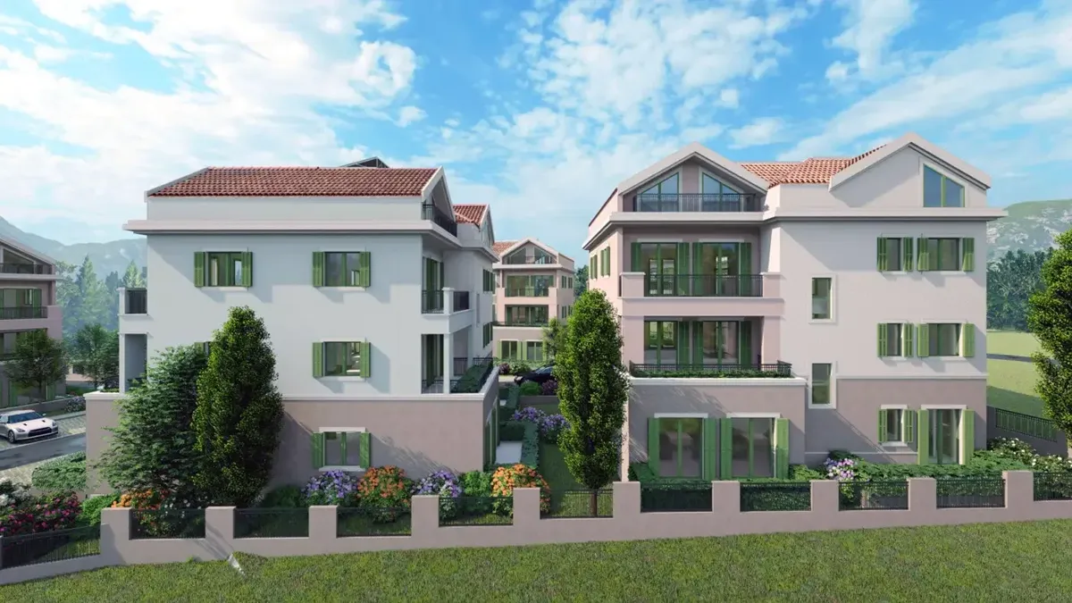 One bedroom apartment in the new residential complex Mrcevac, Tivat — property view 2
